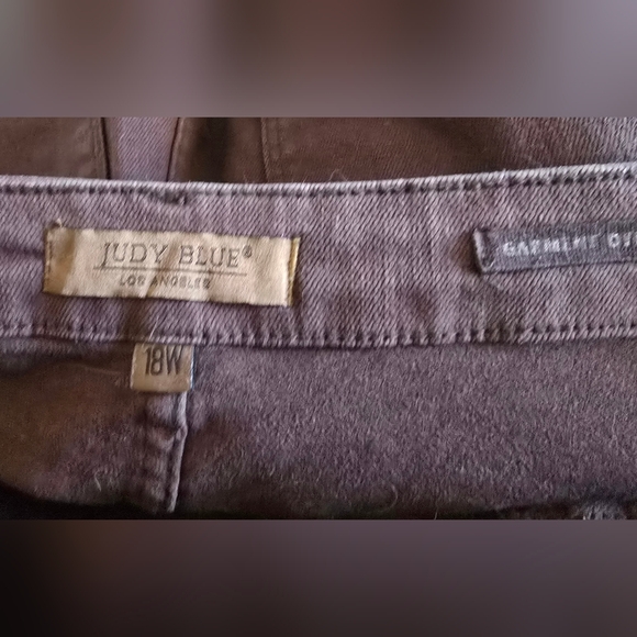 High Rise Control Top Flare Jeans in Espresso by Judy Blue - Picture 3 of 4